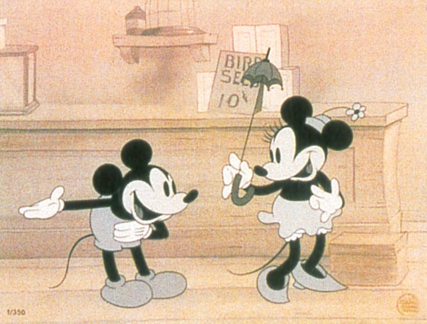 ディズニーアニメーションの絵画作品　タイトルは、シャル・ウィ・ダンス